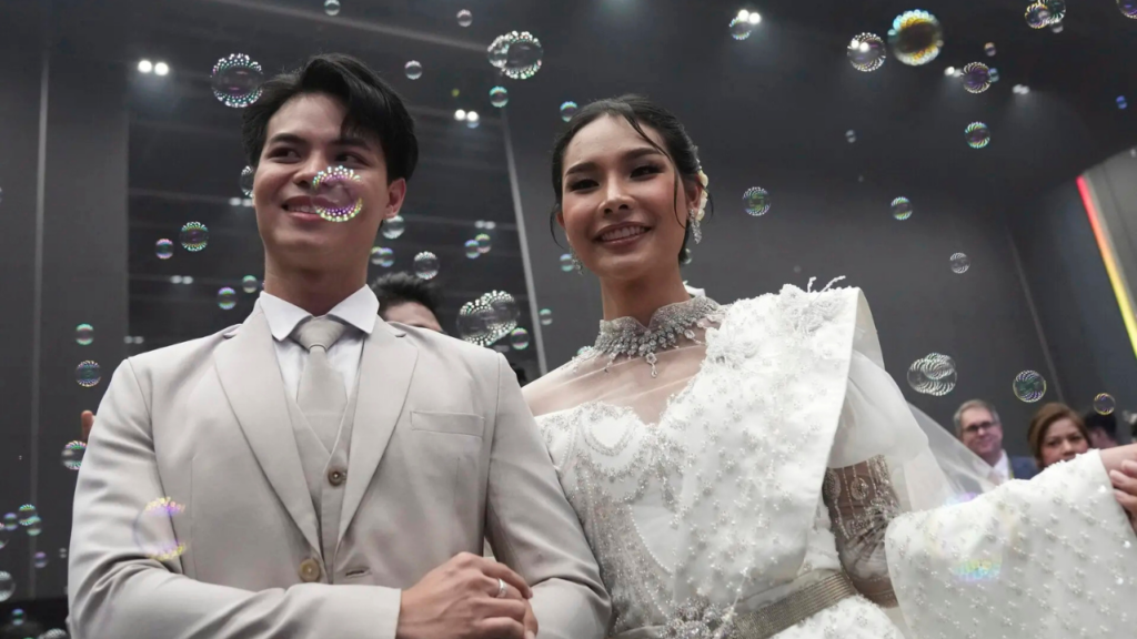 Rainbow flag flying over Thailand: Hundreds of same-sex couples tie knot