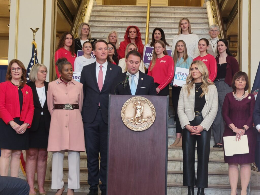 Youngkin, GOP lawmakers push for transgender sports ban