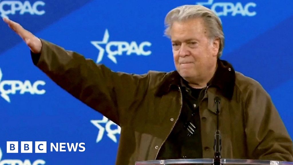 French far-right leader cancels speech after accusing Bannon of ‘Nazi gesture’