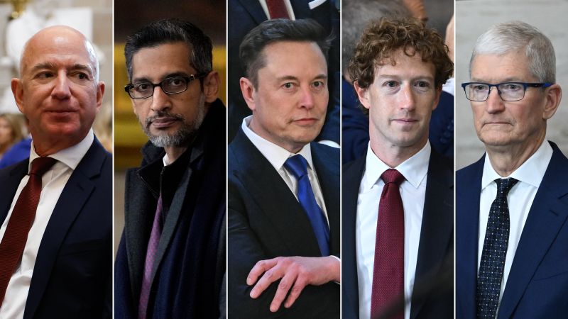 These tech leaders donated to Trump. Now they’re out billions of dollars