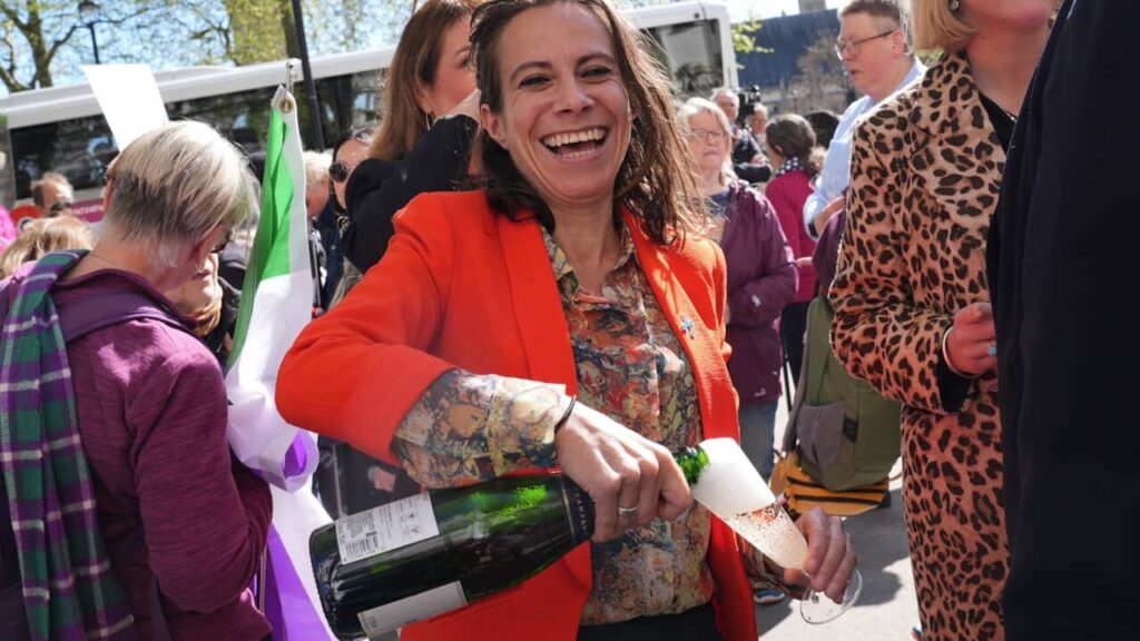 Supporters cheer UK court’s historic ruling on the legal definition of a woman