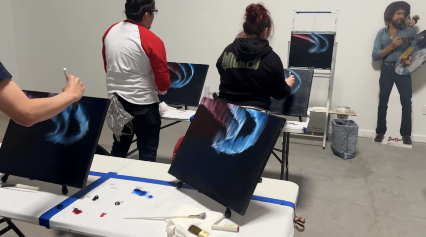 Bob Ross class in El Paso