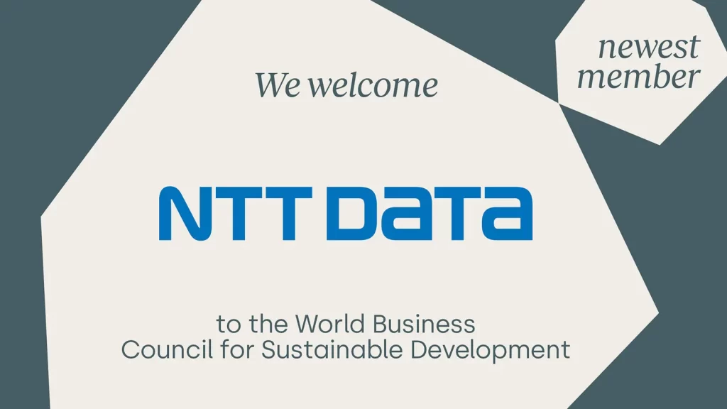 NTT DATA Joins the World Business Council for Sustainable Development (WBCSD)