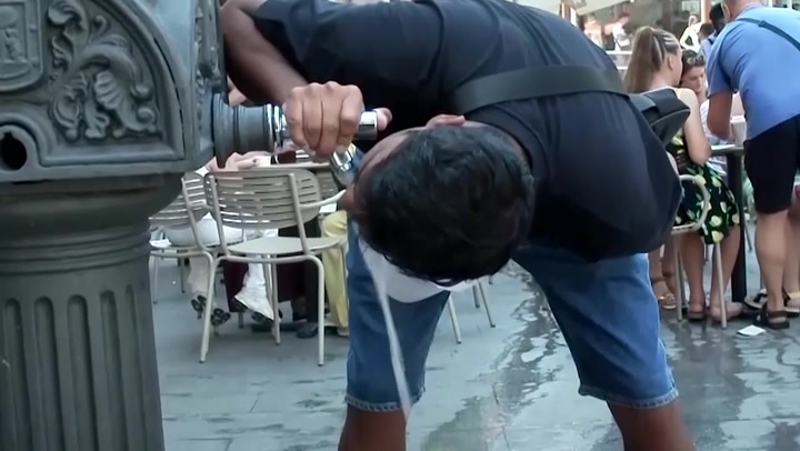 Extreme heatwave hits Europe as temperatures soar above 40C in holiday hotspots