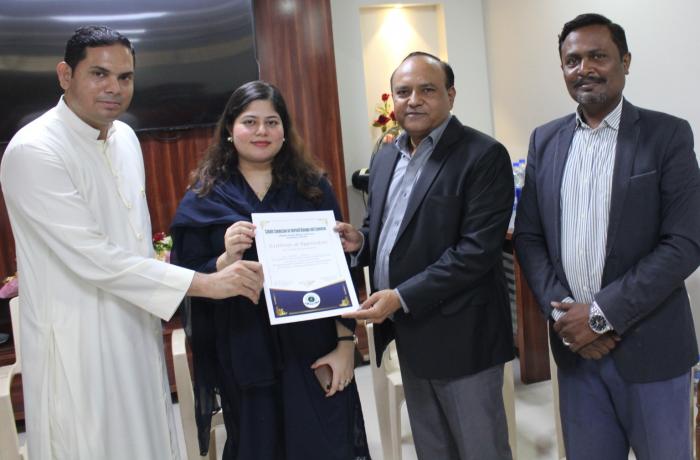 PAKISTAN Karachi: Young Christian woman passes test for new Pakistani diplomats