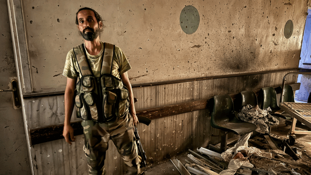 Rows of decomposing bodies that haven’t been buried because of fierce fighting in Syrian city