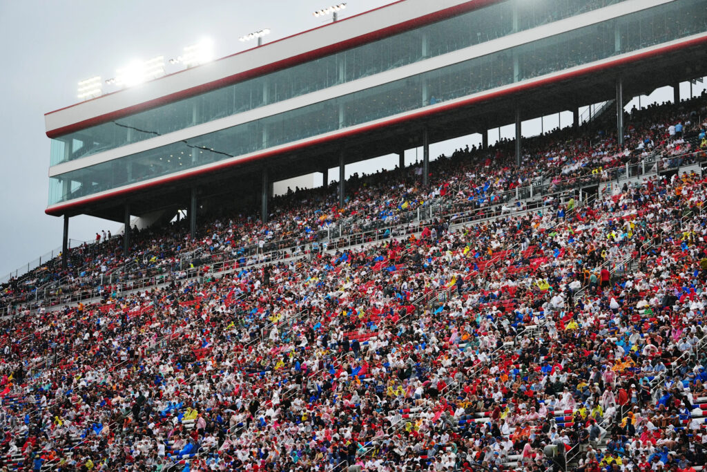 MLB Speedway Classic between Braves, Reds drowned out by rain after less than an inning of play