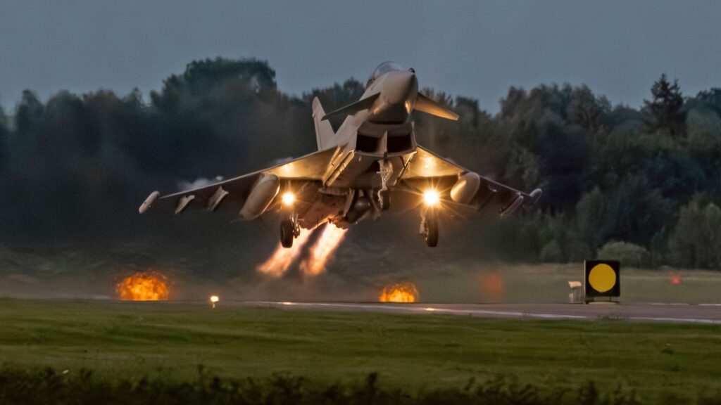 British fighter jets to fly air defence missions over Poland after Russia’s drone incursion
