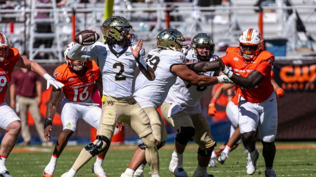 Ashford leads Wake Forest to 30-23 road win at Virginia Tech