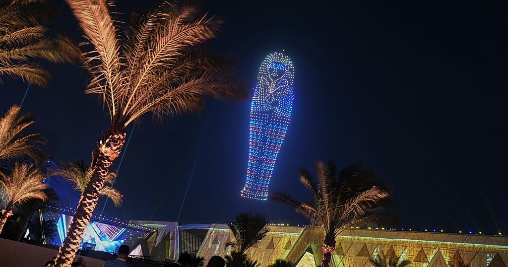 Egypt’s immense new antiquities museum opens after two-decade build