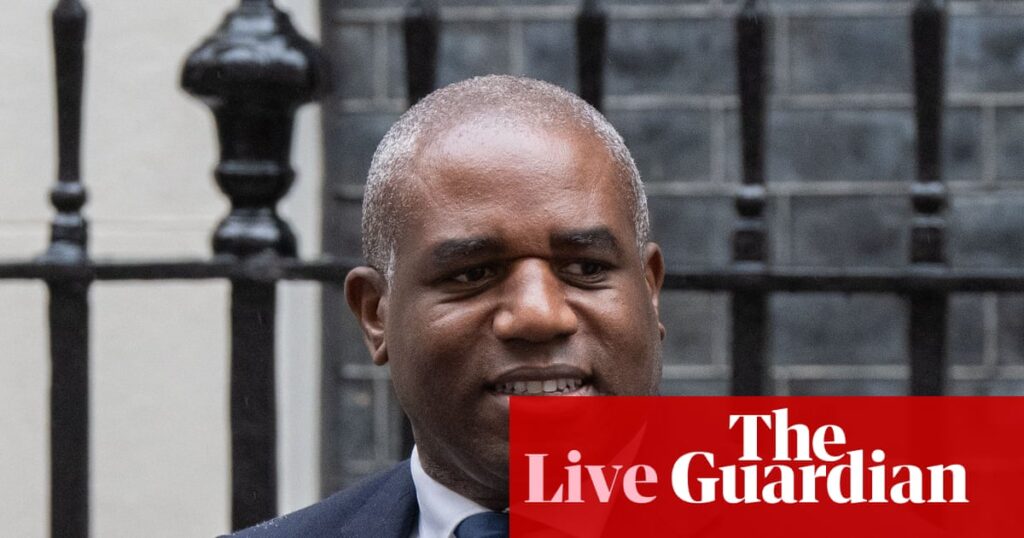 David Lammy to take PMQs after Reeves refuses to rule out tax rises in budget