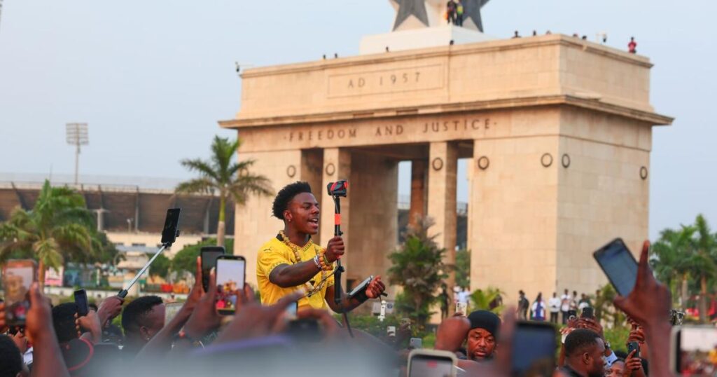 IShowSpeed celebrates 50 million YouTube subscribers while on tour in Africa