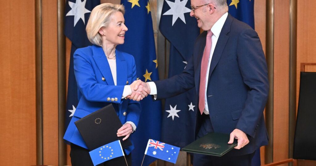 EU and Australia agree on text of free trade pact and announce a new defense partnership