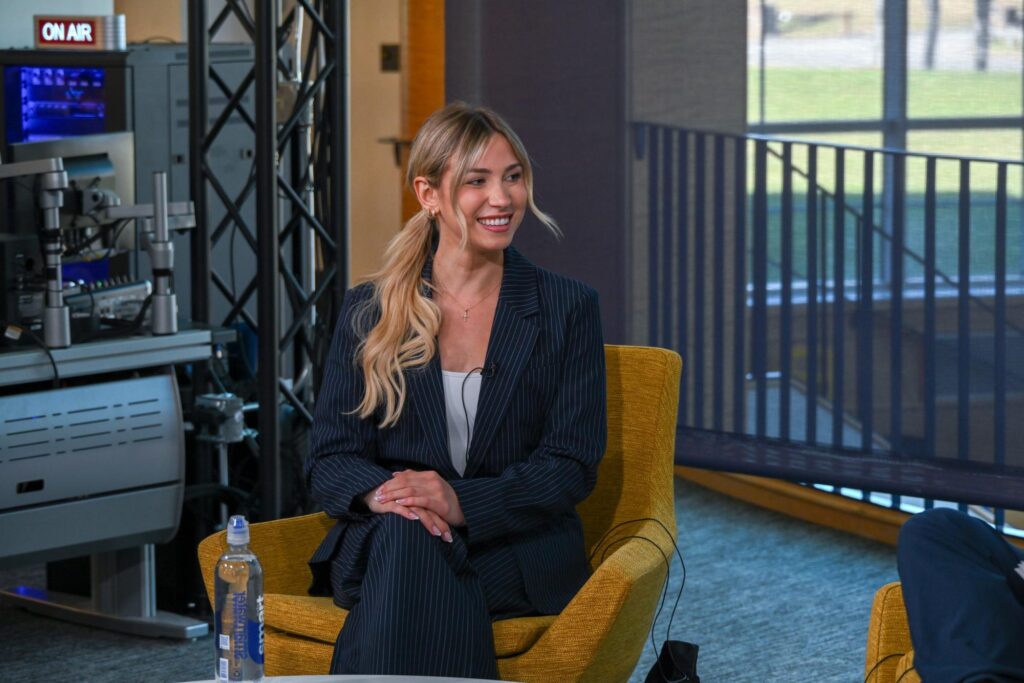 ESPN Sports & Lifestyle Content Creator Katie Feeney appears on semester’s final episode of ‘What’s Your Story?’