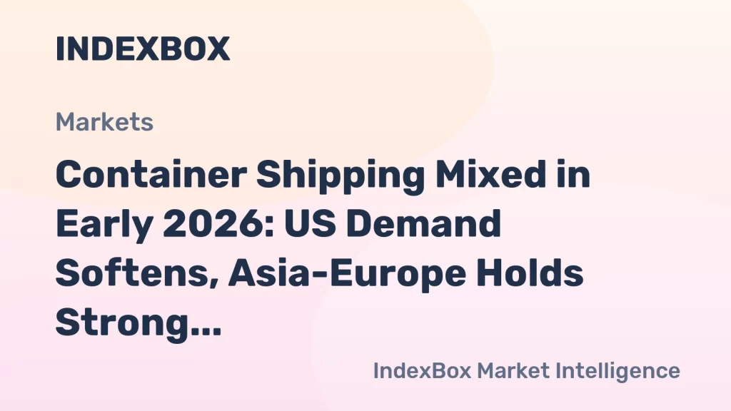 Container Shipping Mixed in Early 2026: US Demand Softens, Asia-Europe Holds Strong