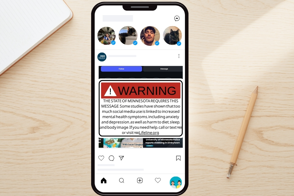 Minnesota social media warning law is now on hold after tech companies sue