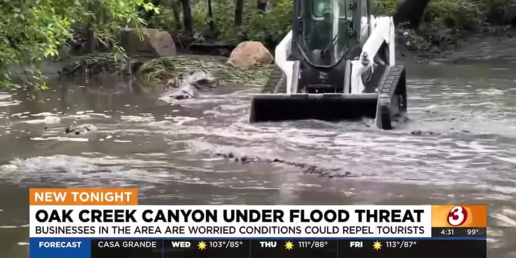 Business in Oak Creek Canyon worried about impact of flooding threat