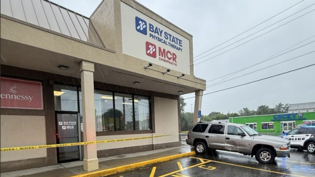 Attleboro business closes temporarily after vehicle crashes in to support column
