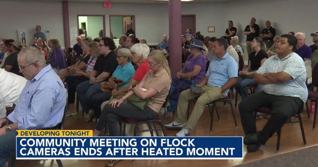 Moore County meeting on flock cameras ends abruptly, residents push back on law enforcement use