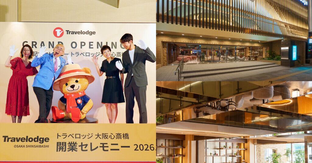 Travelodge Osaka Shinsaibashi Officially Opens, Marking a New Chapter for Travelodge Hotels Asia in Japan