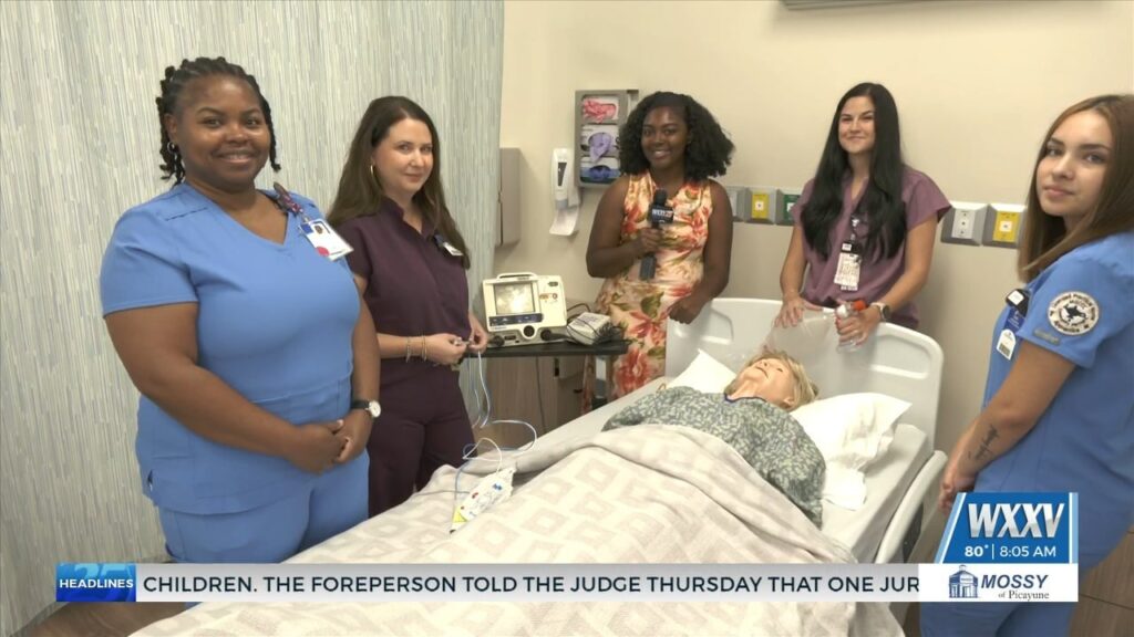 WXXV News 25’s Asia Ellis is live ahead of CTE Day at Singing River Health Care Academy