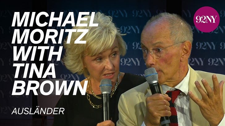 My Video Interview with Author and Legendary Tech Investor Michael Moritz