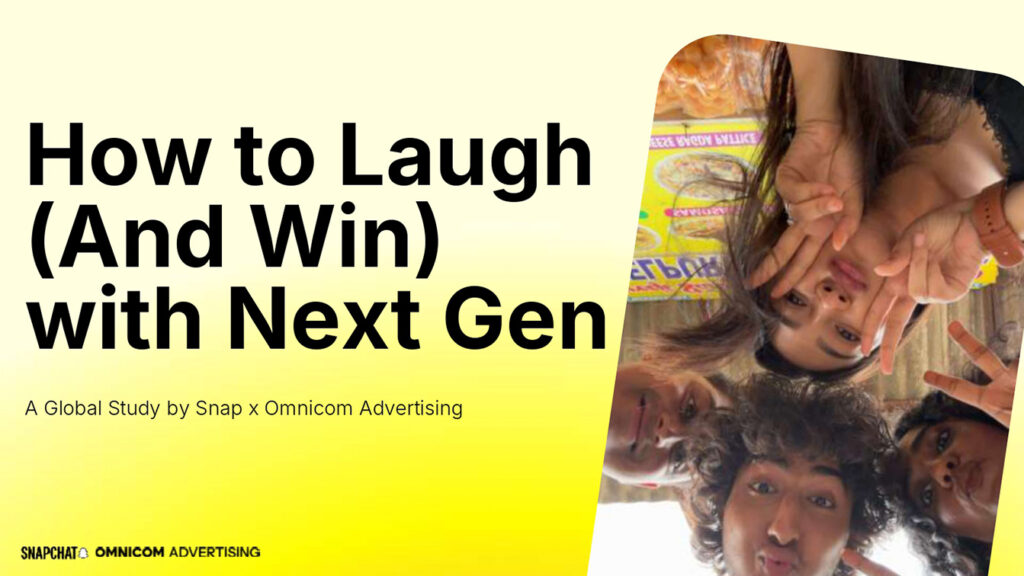Omnicom Advertising and Snapchat launch global study into how Next Gen uses humour
