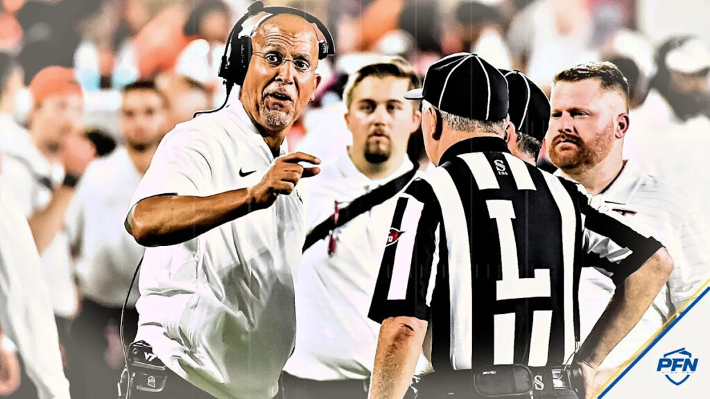 ‘That Call Was Horrible’ — CFB Fans React As Virginia Tech HC James Franklin Calls Out Refs for Controversial Decision
