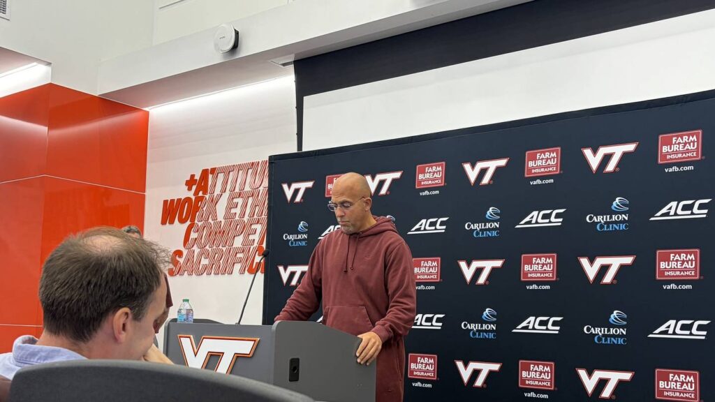 Notes and Quotes from Virginia Tech Head Coach James Franklin’s Oct. 5th Availability