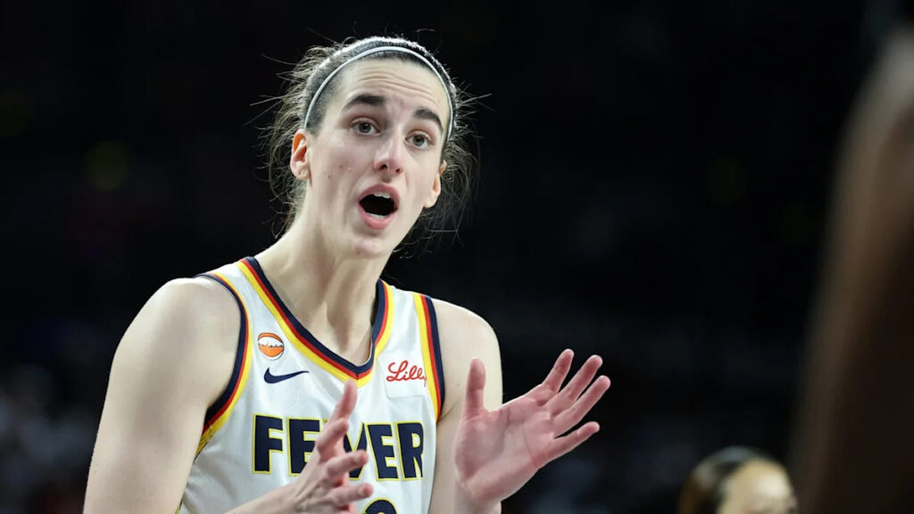 ‘Minding my business’ – Candace Parker explains her reaction to Caitlin Clark talking trash to her